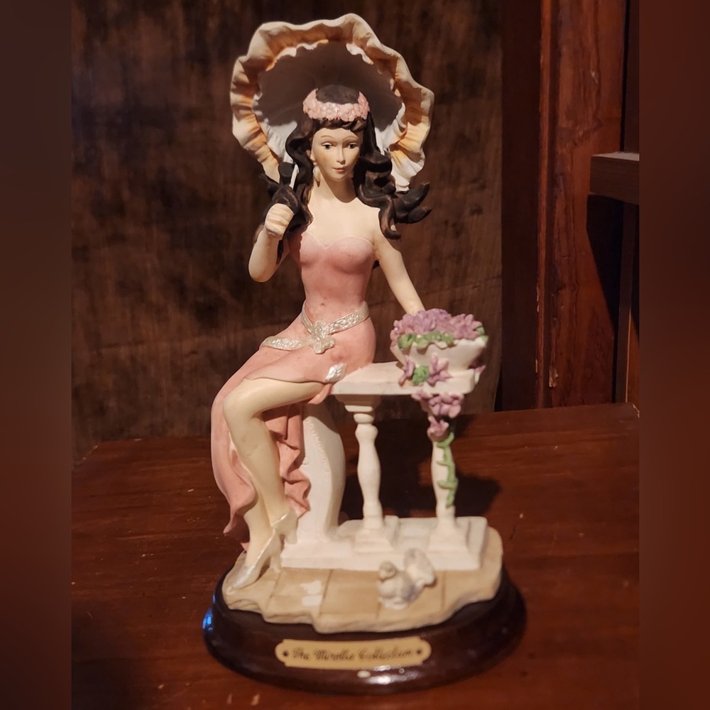 The Mirella Collection, Charming Pink Lady Figurine with Parasol